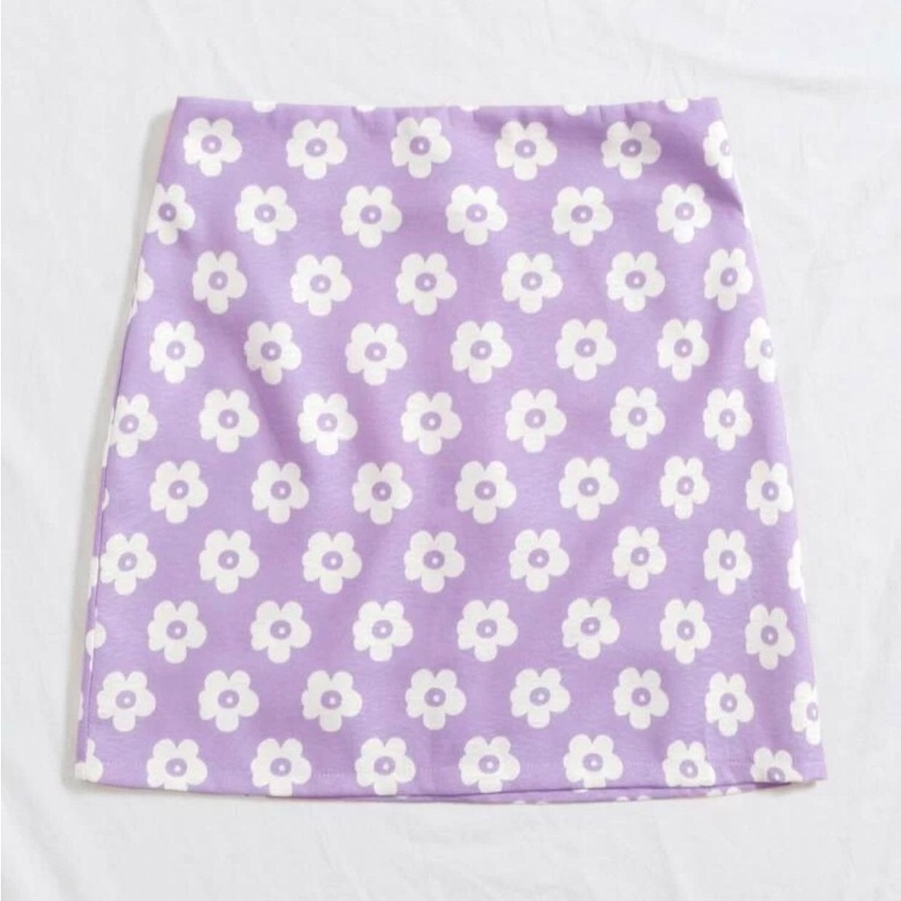 SHEIN vintage floral mini skirt